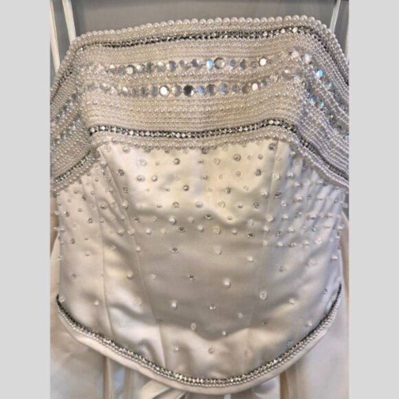 Maggie Soterro Wedding Gown White Size 8 - Picture 5 of 16